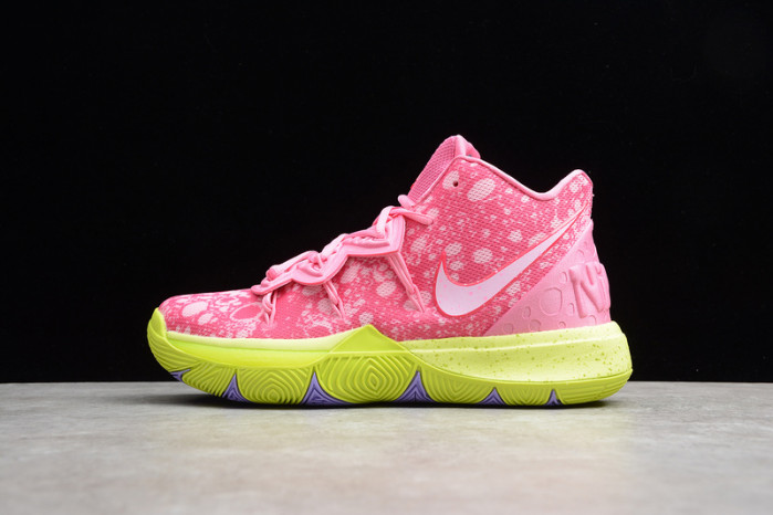 kyrie 5 spongebob patR1ck lotus pink/university red 003